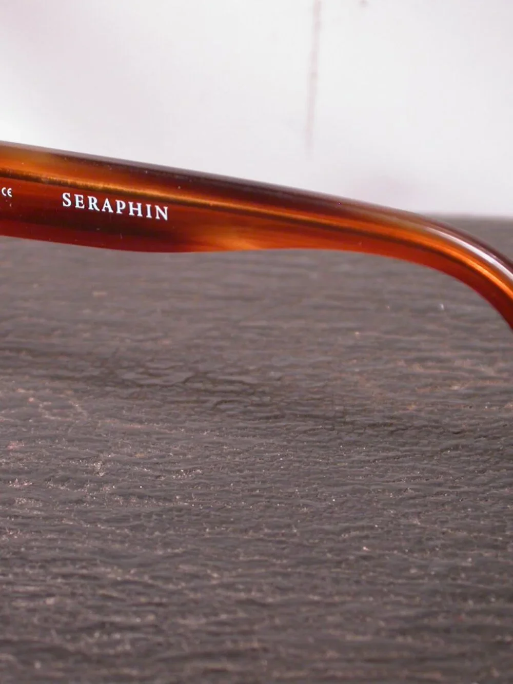Seraphin Douglas Tortoise Stripe Sunglasses Hand Made in Japan   FRAME ONLY